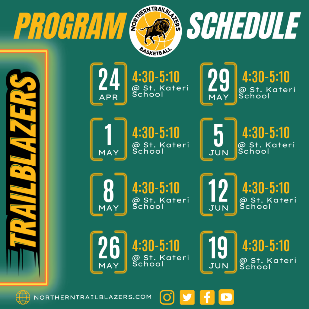 Monday Program Northern Trailblazers Basketball